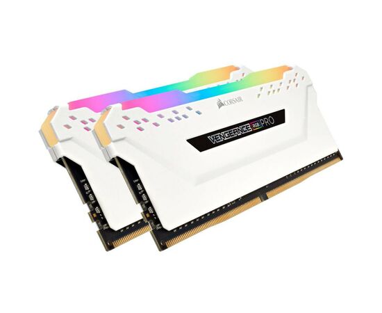 Модуль памяти для компьютера DDR4 16GB (2x8GB) 3200 MHz Vengeance RGB Pro White Corsair (CMW16GX4M2C3200C16W), изображение 4 Модуль памяти для компьютера DDR4 16GB (2x8GB) 3200 MHz Vengeance RGB Pro White Corsair (CMW16GX4M2C3200C16W), изображение 4