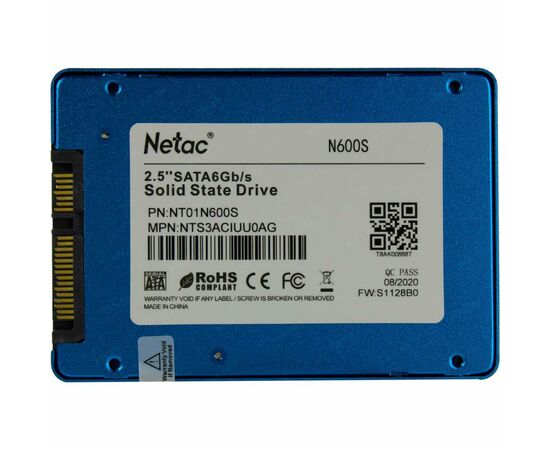 Накопитель SSD 2.5" 120GB Netac (NT01N535S-120G-S3X), изображение 2 Накопитель SSD 2.5" 120GB Netac (NT01N535S-120G-S3X), изображение 2