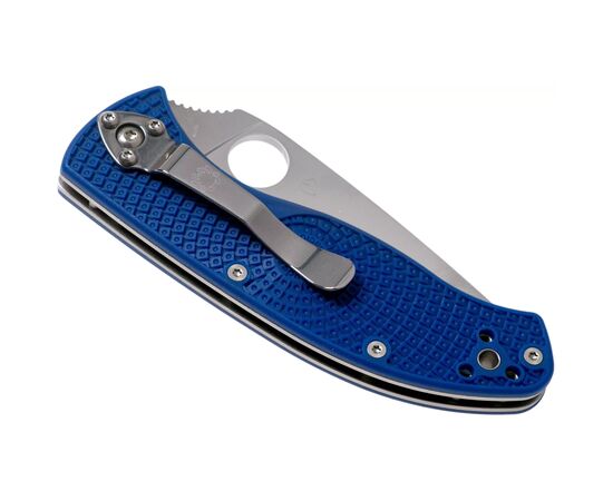 Нож Spyderco Tenacious S35VN полусеррейтор Blue (C122PSBL), изображение 7 Нож Spyderco Tenacious S35VN полусеррейтор Blue (C122PSBL), изображение 7