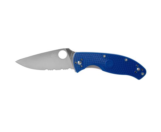 Нож Spyderco Tenacious S35VN полусеррейтор Blue (C122PSBL)