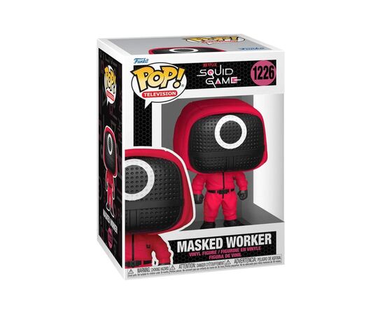 Фигурка для геймеров Funko Pop серии Игра в кальмара - Красный солдат в маске (64799), изображение 5 Фигурка для геймеров Funko Pop серии Игра в кальмара - Красный солдат в маске (64799), изображение 5