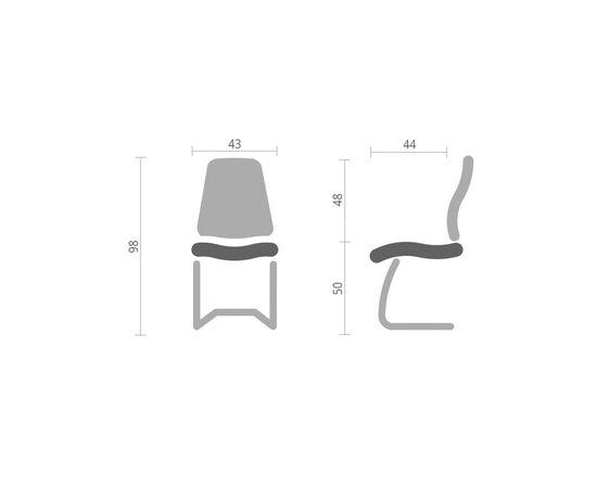 Кухонний стілець Special4You Clarry light grey (E6743), зображення 6 Кухонний стілець Special4You Clarry light grey (E6743), зображення 6