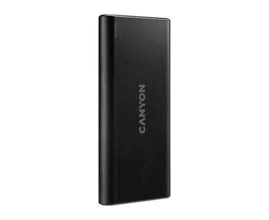 Батарея универсальная Canyon PB-108 10000mAh, Input 5V/2A, Output 5V/2.1A(Max), black (CNE-CPB1008B), изображение 2 Батарея универсальная Canyon PB-108 10000mAh, Input 5V/2A, Output 5V/2.1A(Max), black (CNE-CPB1008B), изображение 2