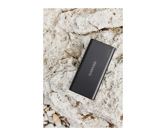 Батарея универсальная Canyon PB-108 10000mAh, Input 5V/2A, Output 5V/2.1A(Max), black (CNE-CPB1008B), изображение 6 Батарея универсальная Canyon PB-108 10000mAh, Input 5V/2A, Output 5V/2.1A(Max), black (CNE-CPB1008B), изображение 6