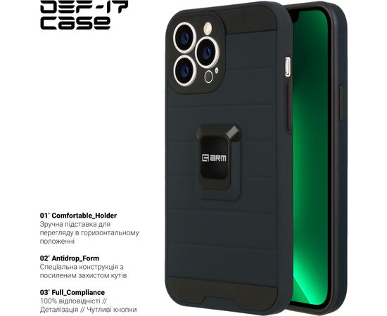 Чехол для моб. телефона Armorstandart DEF17 case Apple iPhone 13 Pro Max Black (ARM61342), изображение 2