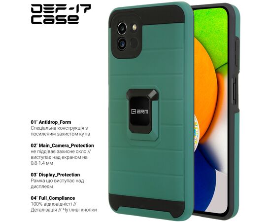 Чехол для моб. телефона Armorstandart DEF17 case Samsung A03 (A035) Military Green (ARM61351), изображение 2 Чехол для моб. телефона Armorstandart DEF17 case Samsung A03 (A035) Military Green (ARM61351), изображение 2