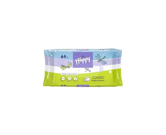 Детские влажные салфетки Bella Baby Happy Classic 64 шт (5900516421601)