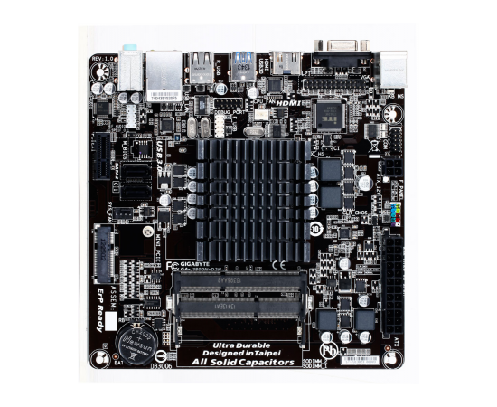Материнська плата GIGABYTE GA-J1800N-D2H, зображення 2 Материнська плата GIGABYTE GA-J1800N-D2H, зображення 2