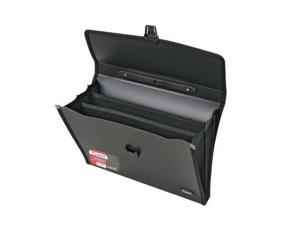 Папка - портфель Axent А4, 3 compartments, black (1601-01-А), изображение 2 Папка - портфель Axent А4, 3 compartments, black (1601-01-А), изображение 2