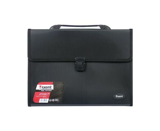 Папка - портфель Axent А4, 3 compartments, black (1601-01-А)