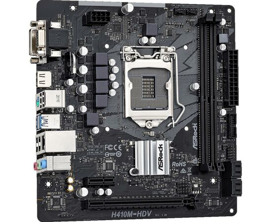 Материнская плата ASRock H410M-HDV R2.0, изображение 4 Материнская плата ASRock H410M-HDV R2.0, изображение 4