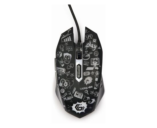 Мышка Gembird MUS-6B-GRAFIX-01 USB Black (MUS-6B-GRAFIX-01), изображение 3 Мышка Gembird MUS-6B-GRAFIX-01 USB Black (MUS-6B-GRAFIX-01), изображение 3