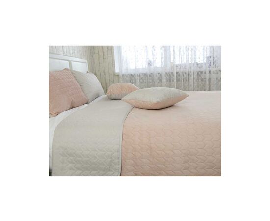 Покрывало Руно двухстороннее VeLour Миндальное 220х240 см (330.55_Almond), изображение 3 Покрывало Руно двухстороннее VeLour Миндальное 220х240 см (330.55_Almond), изображение 3