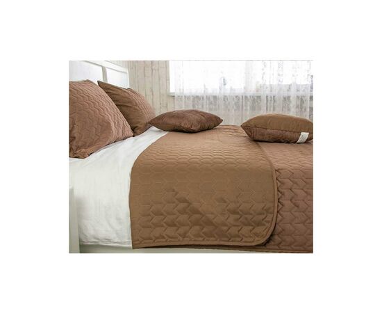 Покрывало Руно двухстороннее VeLour Шоколадное 180х220 см (340.55_Chocolate), изображение 3 Покрывало Руно двухстороннее VeLour Шоколадное 180х220 см (340.55_Chocolate), изображение 3