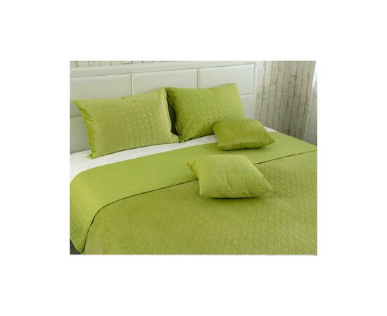 Покрывало Руно двухстороннее VeLour Зеленое 150х220 см (360.55_Green banana), изображение 4 Покрывало Руно двухстороннее VeLour Зеленое 150х220 см (360.55_Green banana), изображение 4