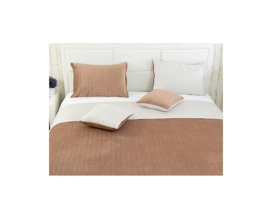 Покривало Руно двостороннє VeLour Шоколадно-молочне 150х220 см (360.55_Latte), зображення 4 Покривало Руно двостороннє VeLour Шоколадно-молочне 150х220 см (360.55_Latte), зображення 4