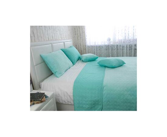 Покрывало Руно двухстороннее VeLour Ментоловое 150х220 см (360.55_Tiffany), изображение 2 Покрывало Руно двухстороннее VeLour Ментоловое 150х220 см (360.55_Tiffany), изображение 2