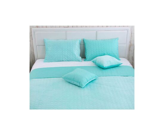 Покрывало Руно двухстороннее VeLour Ментоловое 150х220 см (360.55_Tiffany), изображение 3 Покрывало Руно двухстороннее VeLour Ментоловое 150х220 см (360.55_Tiffany), изображение 3