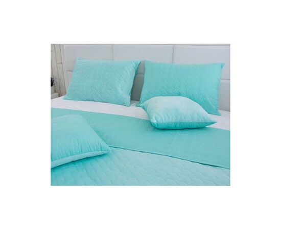 Покрывало Руно двухстороннее VeLour Ментоловое 150х220 см (360.55_Tiffany), изображение 5 Покрывало Руно двухстороннее VeLour Ментоловое 150х220 см (360.55_Tiffany), изображение 5