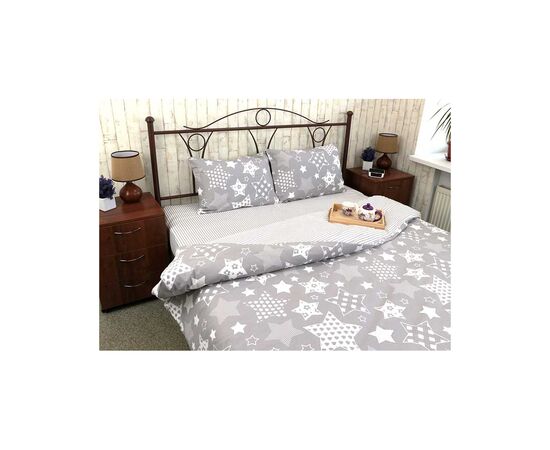Постельное белье Руно Бязь Grey star евро (845.114Б_Grey star), изображение 2