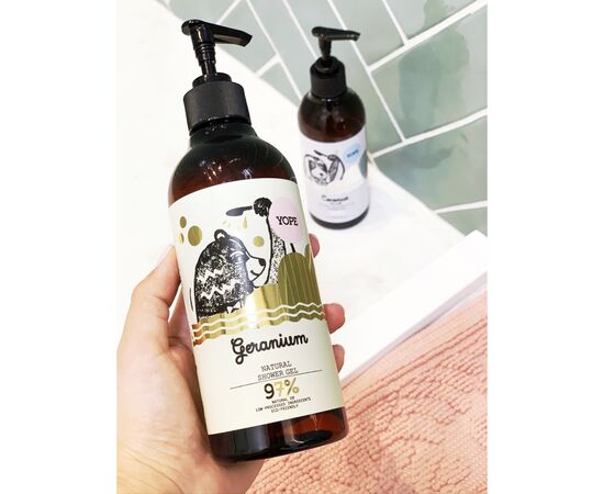 Гель для душу Yope Geranium 400 мл (5900168908215), зображення 3 Гель для душу Yope Geranium 400 мл (5900168908215), зображення 3