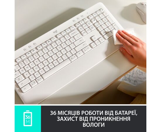 Клавиатура Logitech Signature K650 USB/Bluetooth UA Graphite (920-010945), изображение 7 Клавиатура Logitech Signature K650 USB/Bluetooth UA Graphite (920-010945), изображение 7