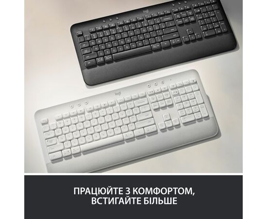 Клавиатура Logitech Signature K650 USB/Bluetooth UA Graphite (920-010945), изображение 8 Клавиатура Logitech Signature K650 USB/Bluetooth UA Graphite (920-010945), изображение 8