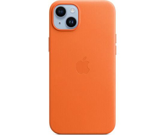 Чехол для моб. телефона Apple iPhone 14 Plus Leather Case with MagSafe - Orange,Model A2907 (MPPF3ZE/A), изображение 2 Чехол для моб. телефона Apple iPhone 14 Plus Leather Case with MagSafe - Orange,Model A2907 (MPPF3ZE/A), изображение 2