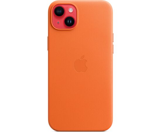 Чехол для моб. телефона Apple iPhone 14 Plus Leather Case with MagSafe - Orange,Model A2907 (MPPF3ZE/A), изображение 5 Чехол для моб. телефона Apple iPhone 14 Plus Leather Case with MagSafe - Orange,Model A2907 (MPPF3ZE/A), изображение 5