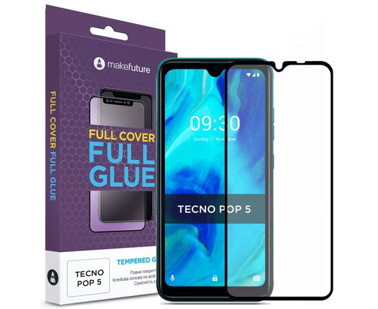 Стекло защитное MAKE Tecno Pop 5 (MGF-TP5)