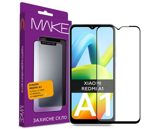 Стекло защитное MAKE Xiaomi Redmi A1 (MGF-XRA1)