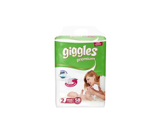 Подгузник Giggles Premium Mini 3-6 кг 58 шт. (8680131201587)