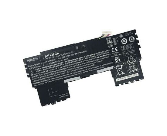 Акумулятор до ноутбука Acer Acer AP12E3K Aspire S7-191 3790mAh (28Wh) 4cell 7.4V Li-ion (A47043)