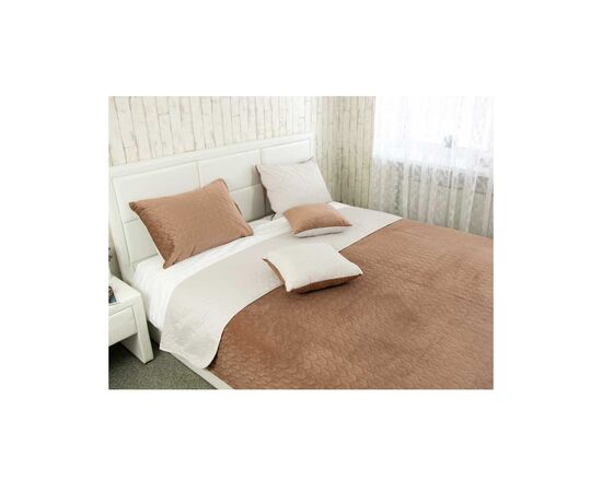 Покрывало Руно двухстороннее VeLour Шоколадно-молочное 180х220 см (340.55_Latte)