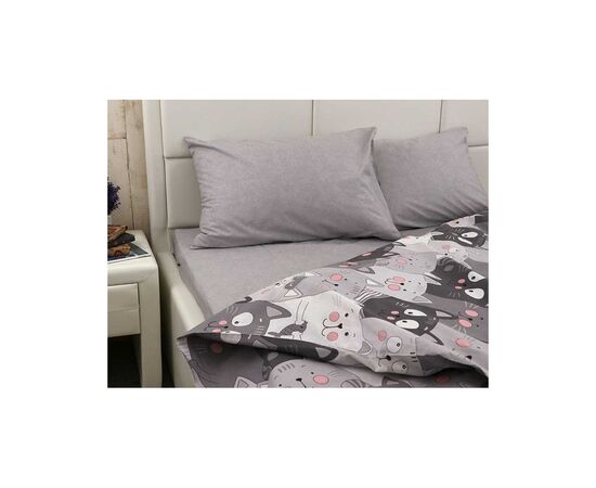 Постельное белье Руно Бязь Grey Cat полуторный (677.114Б_Grey Cat), изображение 2 Постельное белье Руно Бязь Grey Cat полуторный (677.114Б_Grey Cat), изображение 2