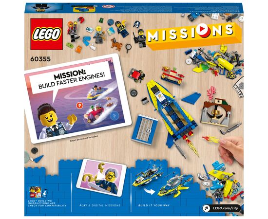 Конструктор LEGO City Missions Детективні місії водної поліції 278 деталей (60355), зображення 10