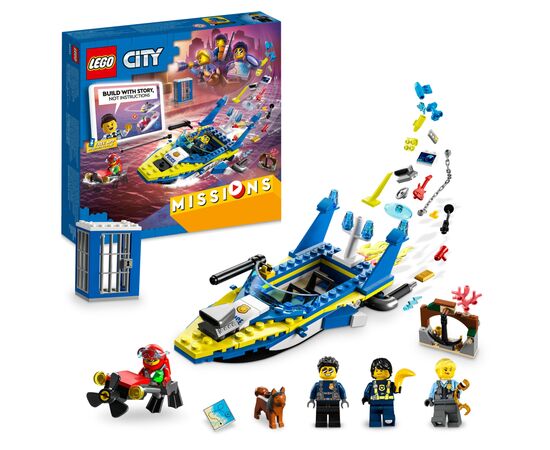 Конструктор LEGO City Missions Детективні місії водної поліції 278 деталей (60355), зображення 2