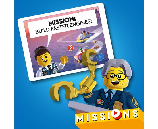 Конструктор LEGO City Missions Детективні місії водної поліції 278 деталей (60355), зображення 6