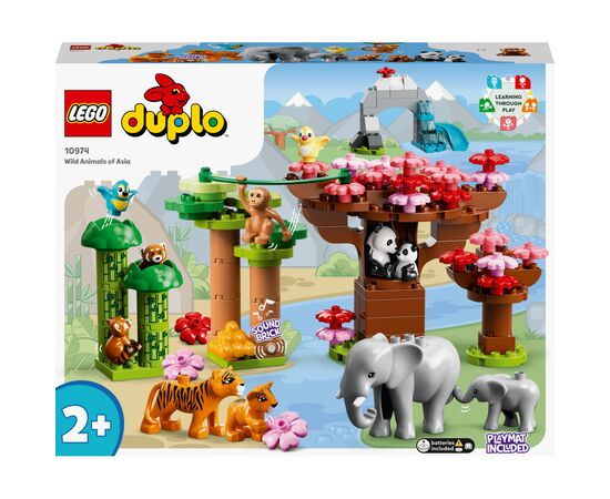 Конструктор LEGO DUPLO Town Дикие животные Азии 117 деталей (10974)
