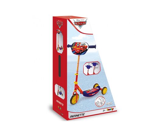 Самокат Smoby Toys Тачки з металевою рамою Триколісний (750114), зображення 3