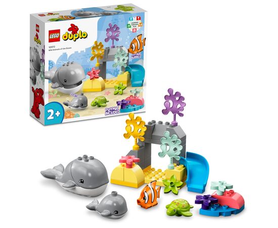 Конструктор LEGO DUPLO Town Дикі тварини океану 32 деталей (10972), зображення 2 Конструктор LEGO DUPLO Town Дикі тварини океану 32 деталей (10972), зображення 2