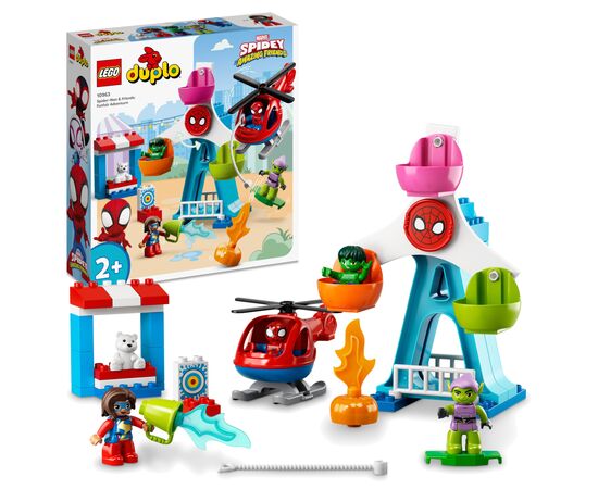 Конструктор LEGO DUPLO Super Heroes Людина-Павук і друзі: Пригоди на ярмарку 41 деталь (10963), зображення 2 Конструктор LEGO DUPLO Super Heroes Людина-Павук і друзі: Пригоди на ярмарку 41 деталь (10963), зображення 2
