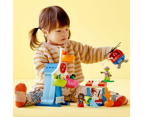 Конструктор LEGO DUPLO Super Heroes Людина-Павук і друзі: Пригоди на ярмарку 41 деталь (10963), зображення 4 Конструктор LEGO DUPLO Super Heroes Людина-Павук і друзі: Пригоди на ярмарку 41 деталь (10963), зображення 4