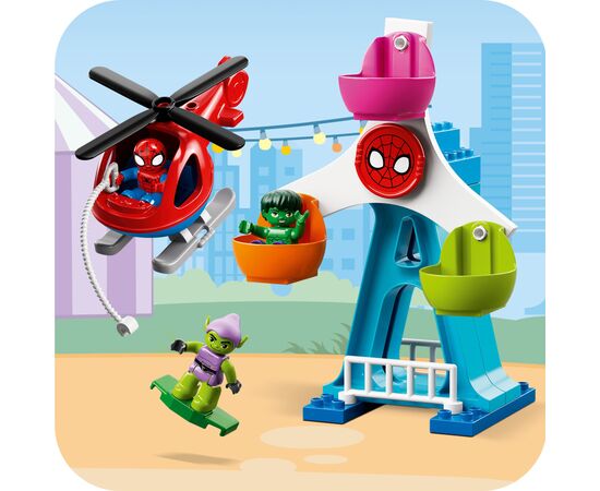 Конструктор LEGO DUPLO Super Heroes Людина-Павук і друзі: Пригоди на ярмарку 41 деталь (10963), зображення 6 Конструктор LEGO DUPLO Super Heroes Людина-Павук і друзі: Пригоди на ярмарку 41 деталь (10963), зображення 6