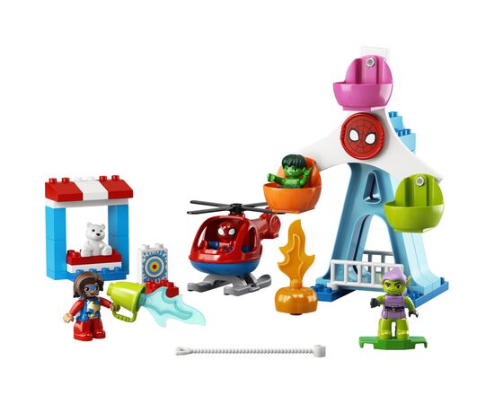 Конструктор LEGO DUPLO Super Heroes Людина-Павук і друзі: Пригоди на ярмарку 41 деталь (10963), зображення 9 Конструктор LEGO DUPLO Super Heroes Людина-Павук і друзі: Пригоди на ярмарку 41 деталь (10963), зображення 9