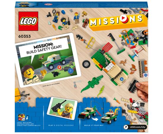 Конструктор LEGO City Missions Миссии спасения диких животных 246 деталей (60353), изображение 10 Конструктор LEGO City Missions Миссии спасения диких животных 246 деталей (60353), изображение 10