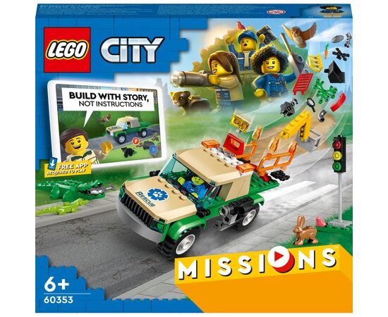 Конструктор LEGO City Missions Миссии спасения диких животных 246 деталей (60353)