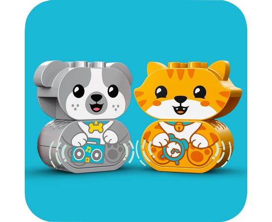 Конструктор LEGO DUPLO My First Моє перше цуценя та кошеня зі звуками 22 деталей (10977), зображення 6 Конструктор LEGO DUPLO My First Моє перше цуценя та кошеня зі звуками 22 деталей (10977), зображення 6