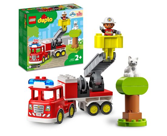 Конструктор LEGO DUPLO Town Пожежна машина 21 деталь (10969), зображення 2 Конструктор LEGO DUPLO Town Пожежна машина 21 деталь (10969), зображення 2