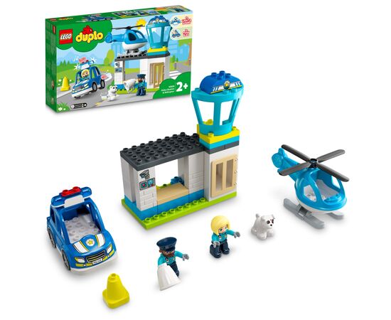 Конструктор LEGO DUPLO Town Полицейский участок и вертолет 40 деталей (10959), изображение 2 Конструктор LEGO DUPLO Town Полицейский участок и вертолет 40 деталей (10959), изображение 2
